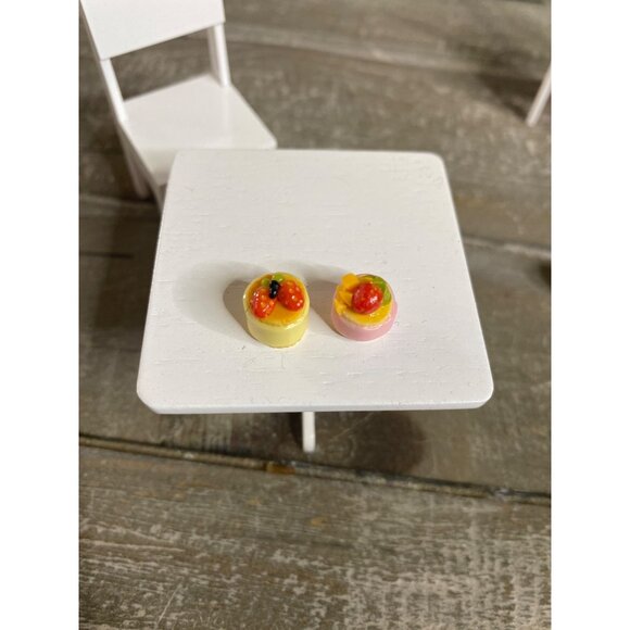 Miniature Dollhouse Set of 11 Fruit Tarts Dessert Food Assorted Pastries Crafts - Picture 2 of 9